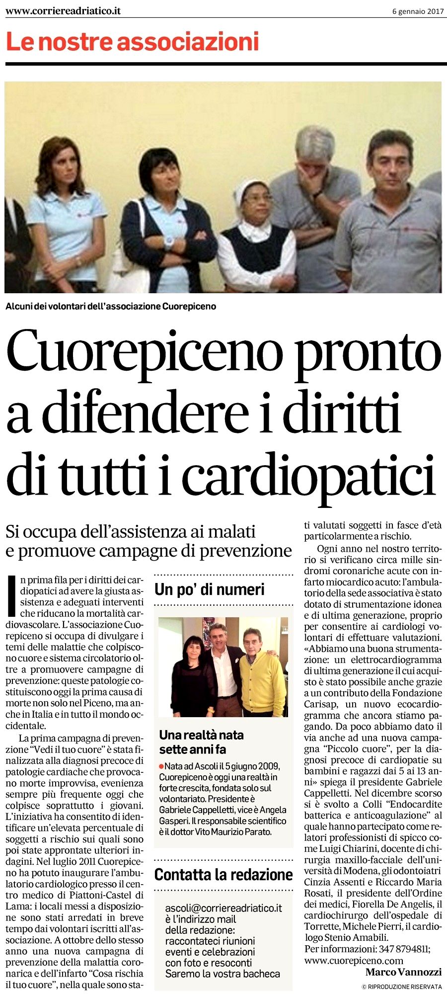 Cuorepiceno a favore di tutti i cardiopatici